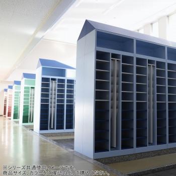 【メーカー直送品・代引不可】 豊國工業 アンブレラ＆シューズロッカー下置き用H1530 USL-10-LP 本体・棚板下5段:ライトピンク傘立て・棚板上5段:ホワイト_4