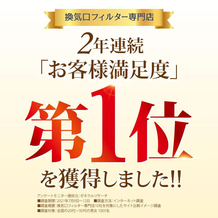 163×170異形（50枚＋おまけ5枚）高須産業 F-150KRFC／KRFC-150F対応品 換気口フィルター 給気口フィルター 24時間換気フィルター｜filcom｜11