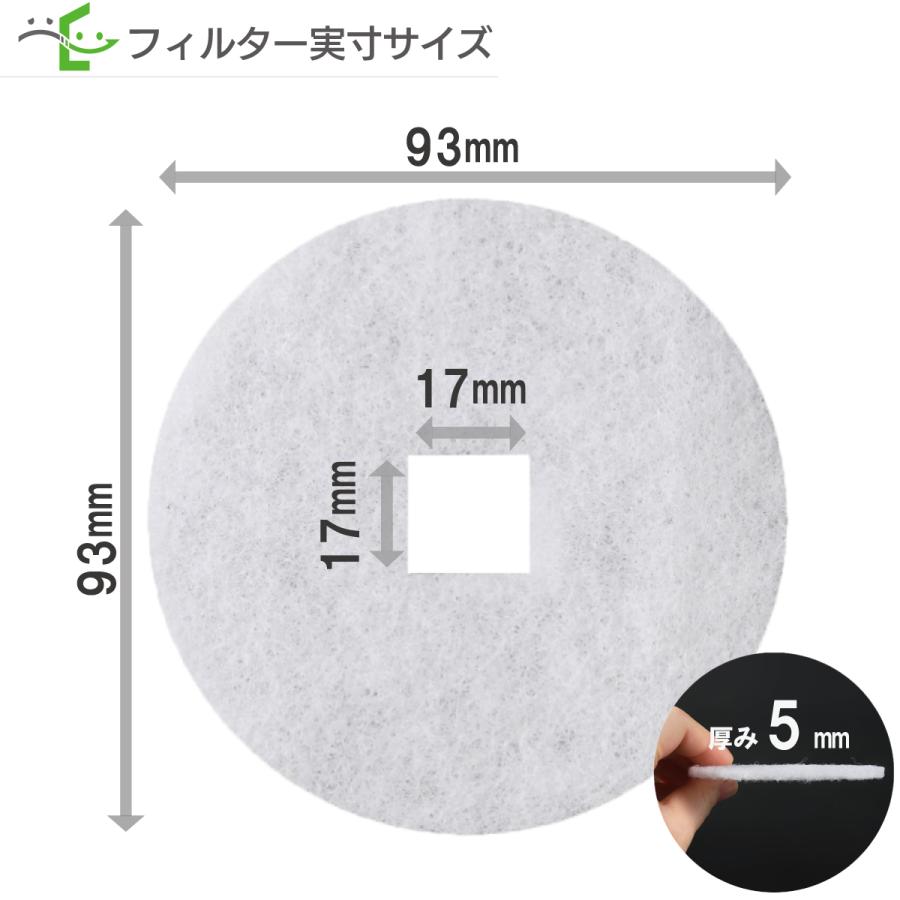 φ93内径口17（5枚入）ユニックス(UNIX) KRP100対応品【※枠無フィルター