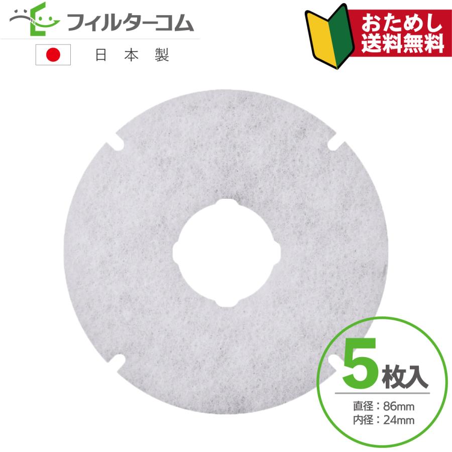 ナスタ（NASTA）キョーワナスタ KS-8840PR／KS-FKS8840／KS-FK8840対応品 φ86 内径φ24（5枚入）【お試し品・ポスト投函便】換気口フィルター 給気口フィルター｜filcom