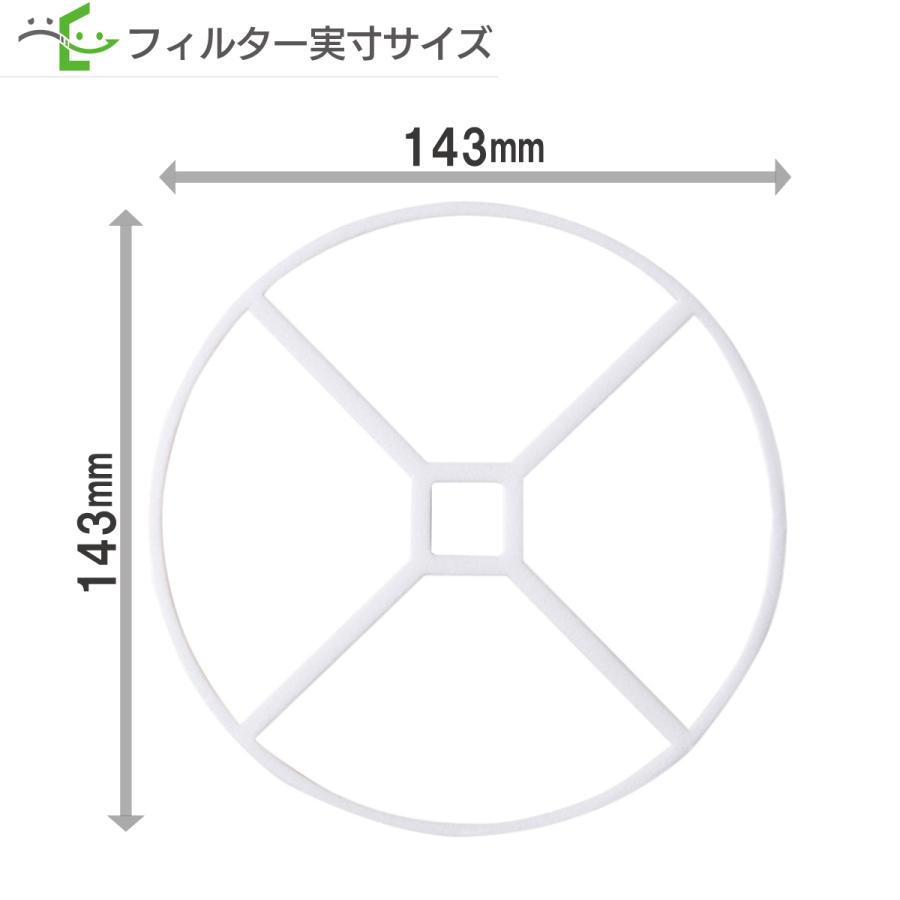 ユニックス(UNIX) KRP150用 押さえ枠1枚＆フィルター4枚セット 互換フィルター【お試しポスト投函便】｜filcom｜03