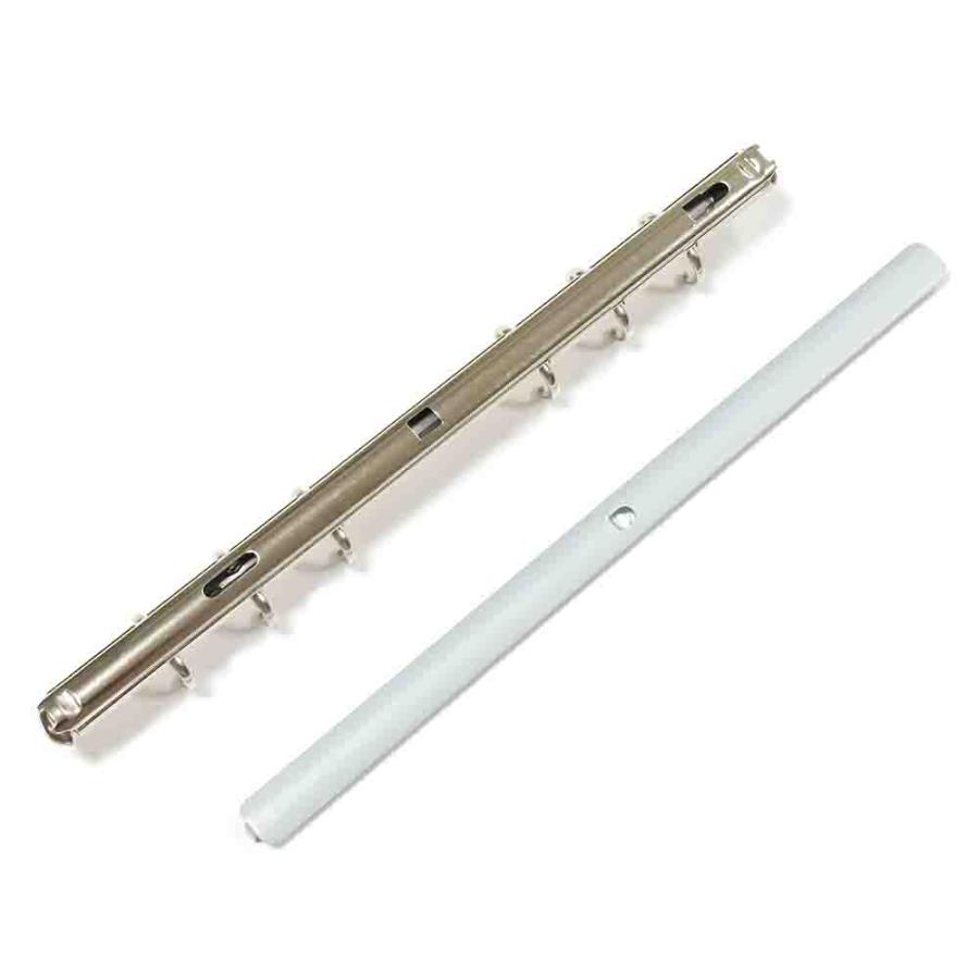 B6縦 手帳金具 N171-6-11R 長さ179mm  背幅10.5mm 背付きタイプ 6穴 鉄製 10本入の画像