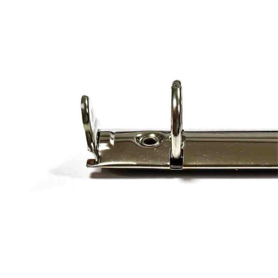 A4 リング バインダー金具 4穴 立テコ TRA4-4H-25R 10本入 長さ 307mm 背幅 26mm リング 内径 25mm 背無タイプ シルバー ニッケルメッキ 鉄 A4縦 穴間隔 80mm |  | 08