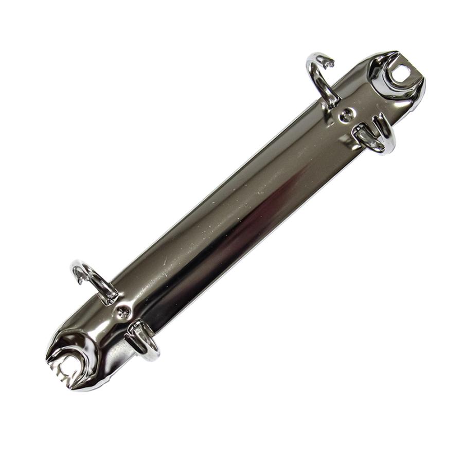 B7縦ミニリング金具 PE133-02-19R(20) 長さ130mm 背幅20mm 2穴 鉄製 60本入の画像
