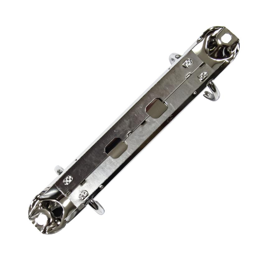 B7縦ミニリング金具 PE133-02-19R(20) 長さ130mm 背幅20mm 2穴 鉄製 60本入の画像