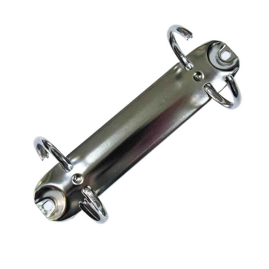 B7縦ミニリング金具 PE133-02-32R(26) 長さ130mm 背幅26mm 2穴 鉄製 50本入の画像