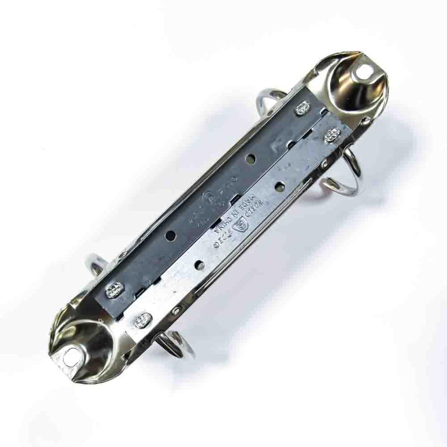 B7縦ミニリング金具 PE133-02-32R(26) 長さ130mm 背幅26mm 2穴 鉄製 50本入の画像