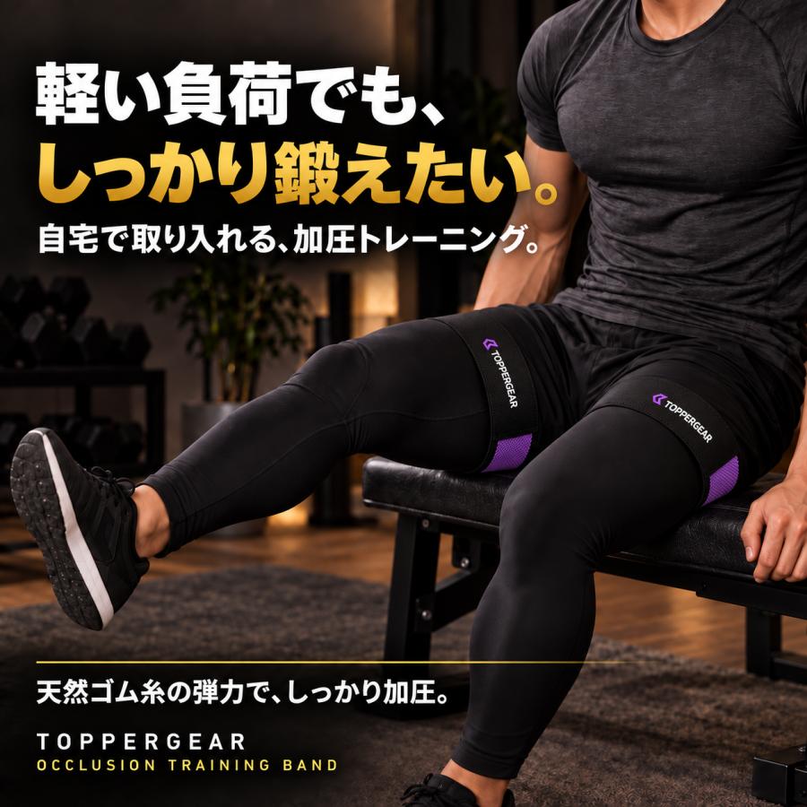 オクルージョントレーニングバンド 加圧バンド 血流制限トレーニング用