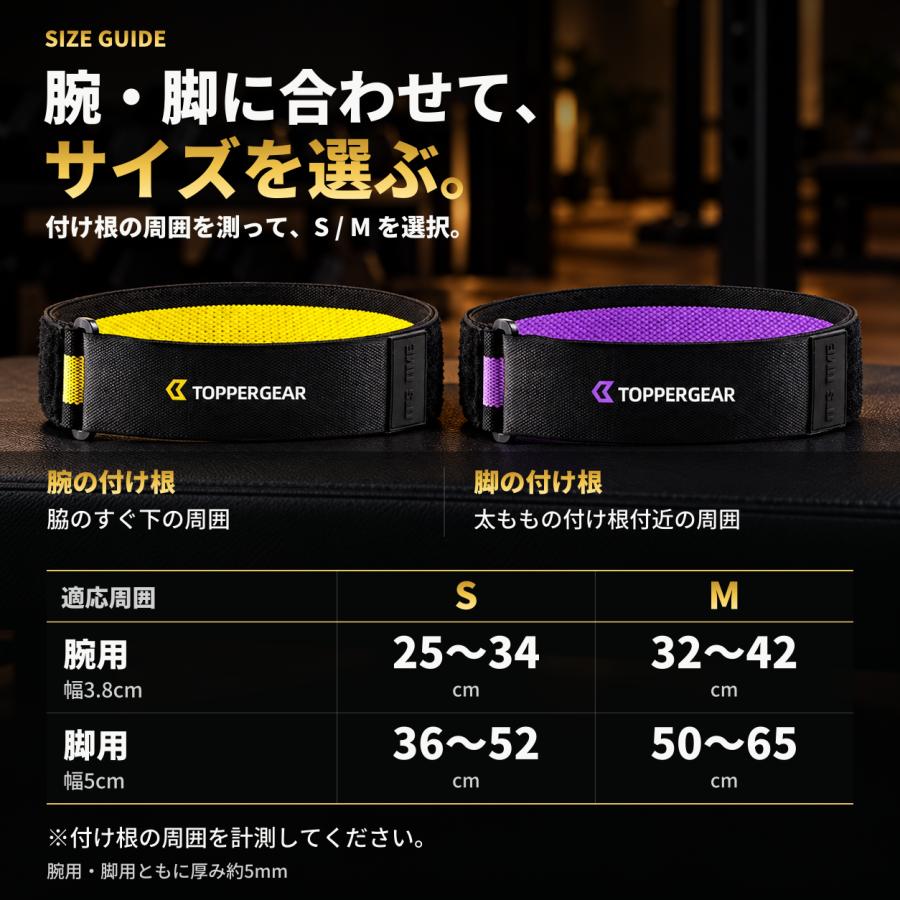 オクルージョントレーニングバンド 加圧バンド 血流制限トレーニング用