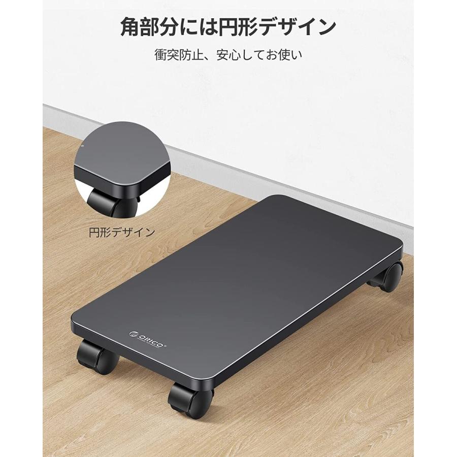 処分特価】 ORICO CPB6 CPUスタンド キャスター付き ブラック スタンド