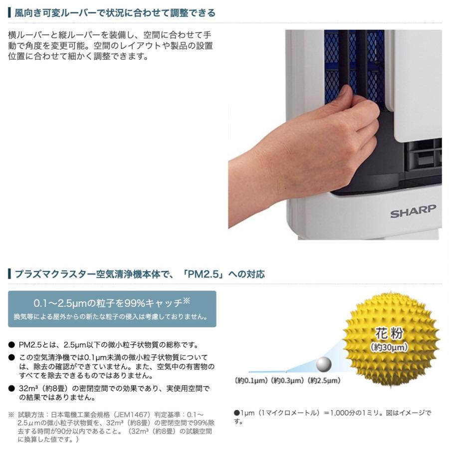 プラズマクラスター SHARP FU-MK500-W 空気清浄機 イオン 壁掛け PM2.5