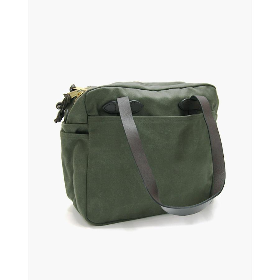 FILSON RUGGED TWILL TOTE BAG WITH ZIPPER 70261