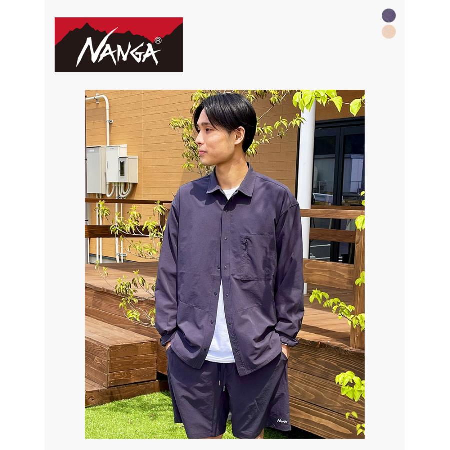 NANGA / 長袖シャツ/L/ポリエステル/KHK/無地/NW2311-1H233// NANGA（ナンガ） エアクロスコンフィロングスリーブシャツ NANGA AIR