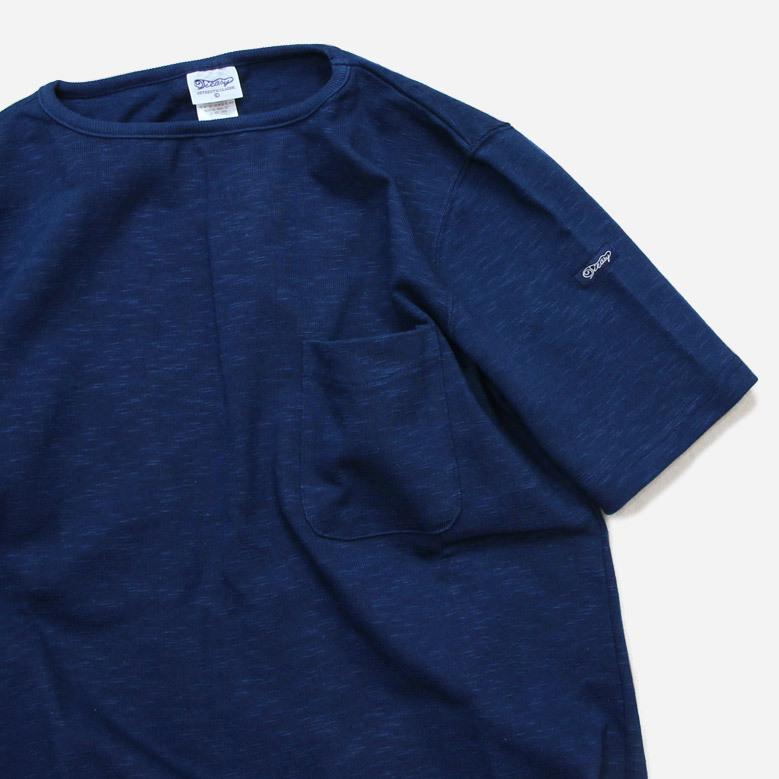 ティージーオーセンティッククラシック Tieasy Authentic Classic te001SSPK HDCS POCKET S/S BASQUE SHIRT ANCHOR NAVY｜fill-store｜02