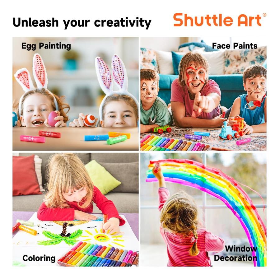Shuttle Art テンペラクレヨン 40色セット パステル・メタリック・ネ Amazon.co.jp: Shuttle Art テンペラクレヨン 40色セット パステル