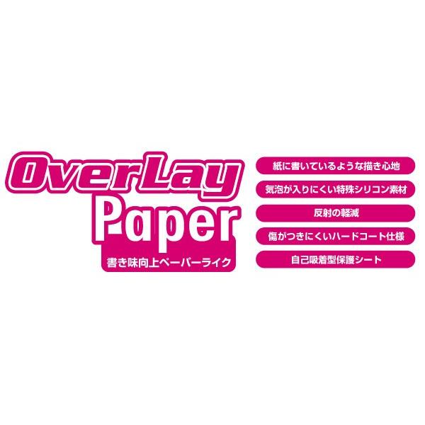 電子ペーパー QUADERNO （クアデルノ） A4サイズ FMV-DPP03 / 電子ペーパーP01 (FMV-DPP01) 用 保護 フィルム OverLay Paper 液晶 保護 フィルム 紙に書いている｜film-visavis｜02