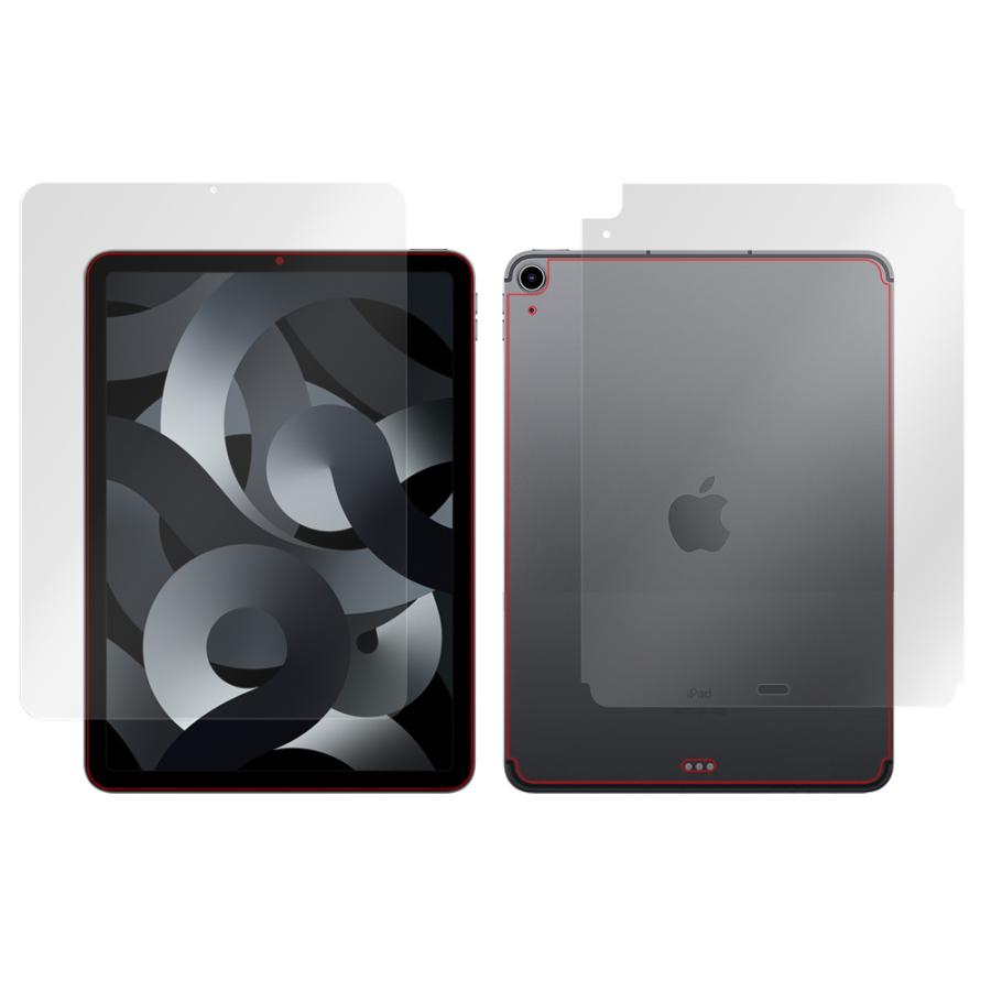iPad Air5 2022 iPad Air4 2020 Wi-Fi+Cellularモデル 表面 背面 フィルム セット OverLay 9H Plus アイパッド エア 第5世代 第4世代 高硬度 低反射タイプ｜film-visavis｜03