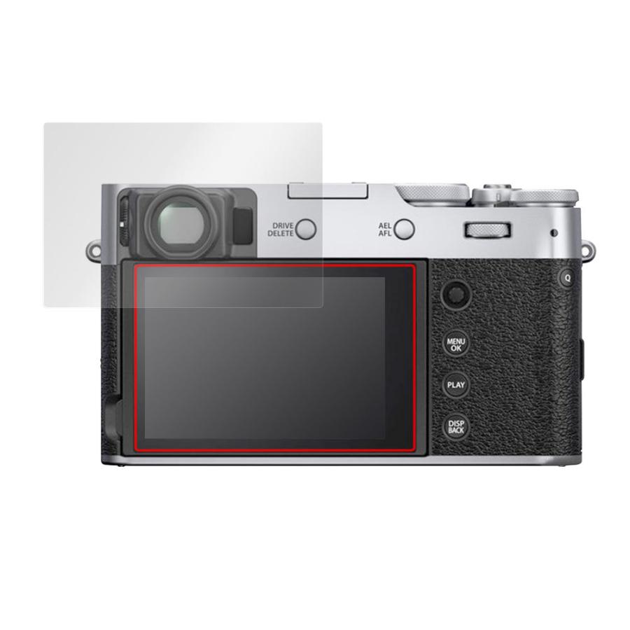 FUJIFILM X100V 保護 フィルム OverLay 9H Brilliant for 富士フィルム デジタルカメラ X100V 9H 高硬度で透明感が美しい高光沢タイプ｜film-visavis｜03