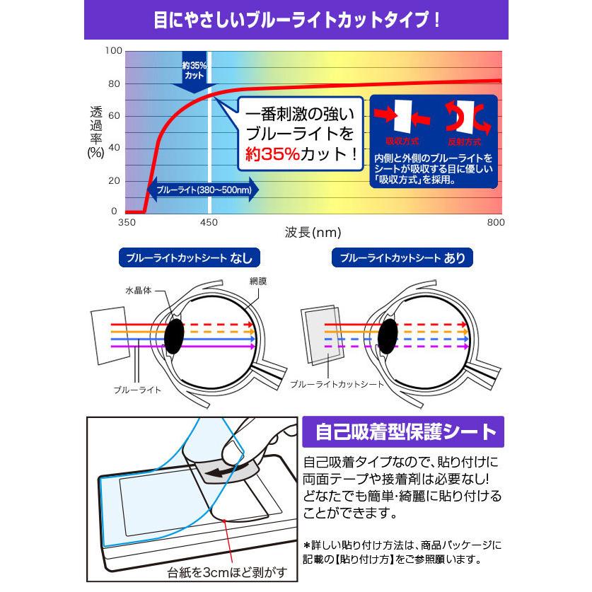 かんたんスマホ2 かんたんスマホ2＋ 保護 フィルム OverLay Eye Protector for かんたんスマホ2 A001KC A201KC ブルーライトカット｜film-visavis｜04