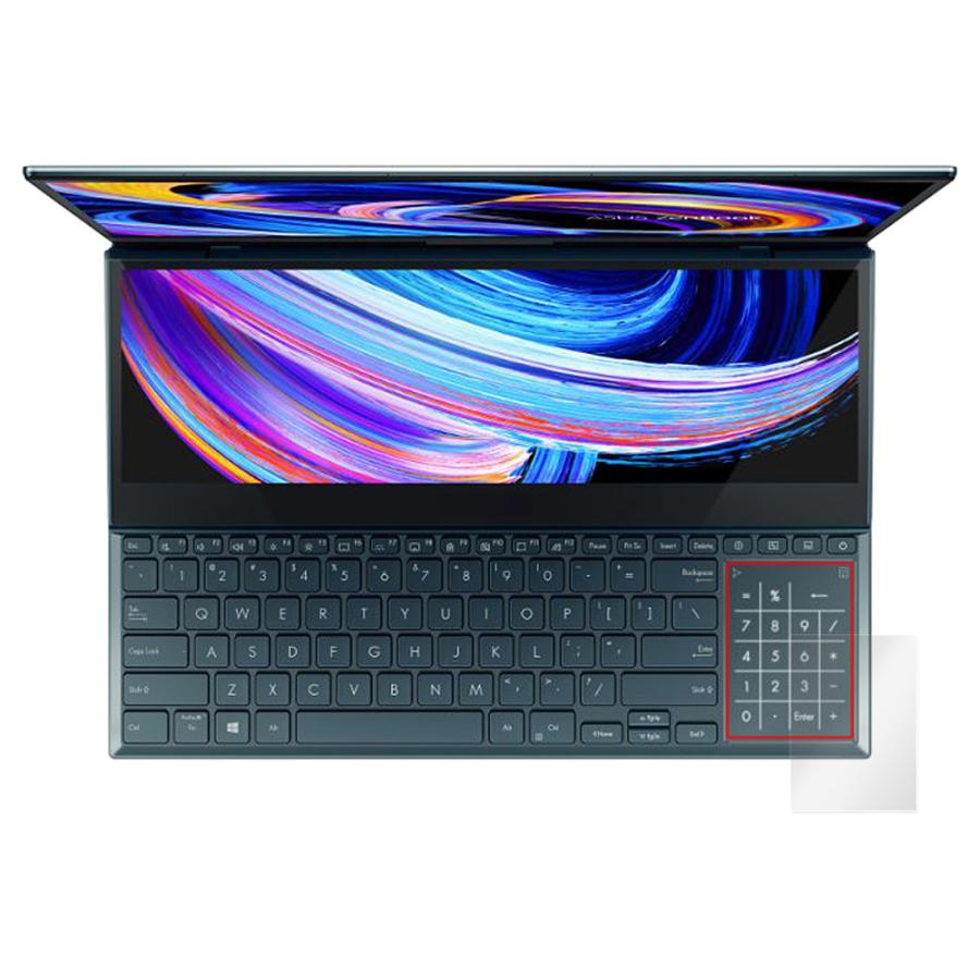 ASUS Zenbook Pro Duo 15 OLED UX582HM UX582HS UX582LR タッチパッド 保護 フィルム OverLay Protector アンチグレア さらさら手触り｜film-visavis｜14