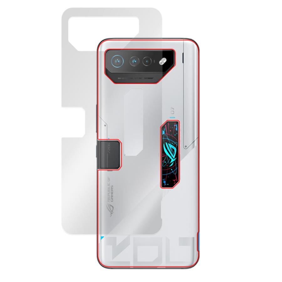 ASUS ROG Phone 7 Ultimate 背面 保護 フィルム OverLay FLEX 高光沢 エイスース スマホ ログ フォン 本体保護 曲面対応 透明｜film-visavis｜17