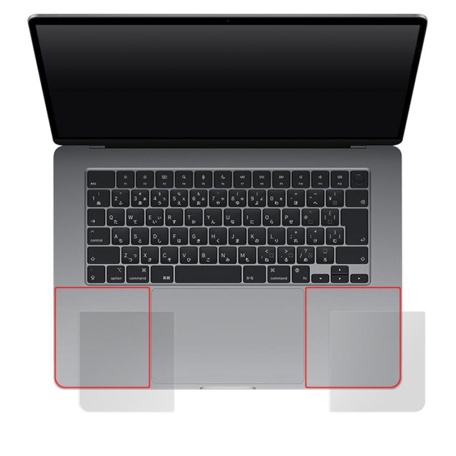 MacBook Air 15インチ M3 2024 / M2 2023 パームレスト 保護 フィルム OverLay Paper マックブック エア ザラザラした手触り ホールド感UP｜film-visavis｜15