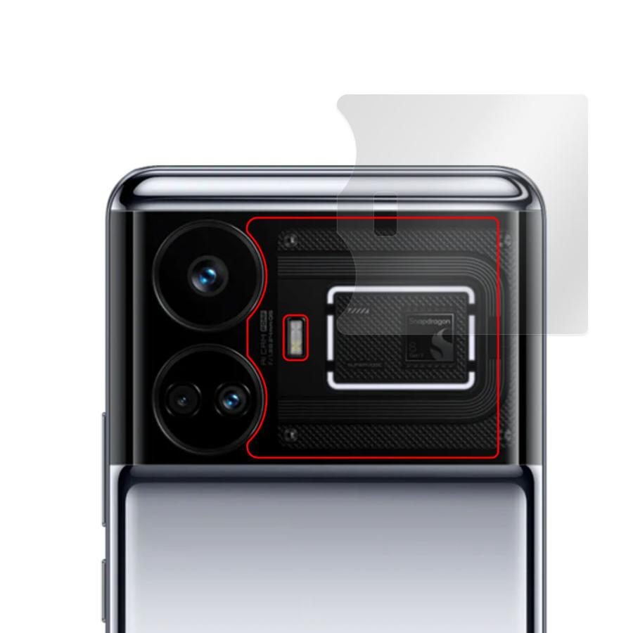 realme GT5 リアカメラ フィルム OverLay Paper for リアルミー スマートフォン GT5 ザラザラした手触り ホールド感アップ｜film-visavis｜16