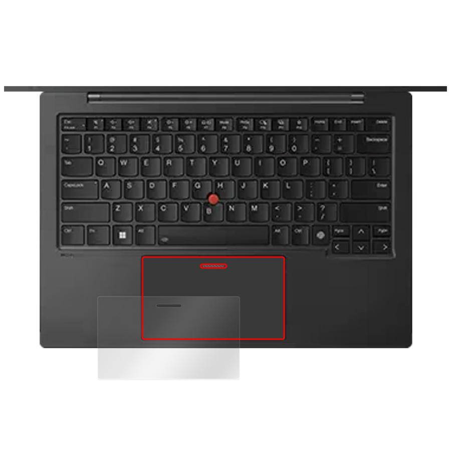 Lenovo ThinkPad X1 Carbon Gen 12 タッチパッド 保護 フィルム OverLay Protector ノートPC タッチパッド用 アンチグレア さらさら手触り｜film-visavis｜16