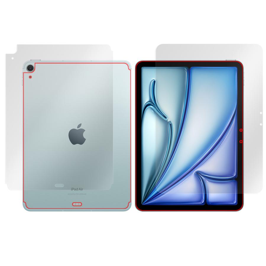 iPad Air 11インチ M2 2024 Wi-Fi+Cellular 表面 背面 フィルム OverLay Brilliant for アイパッド 指紋がつきにくい 指紋防止 高光沢｜film-visavis｜15