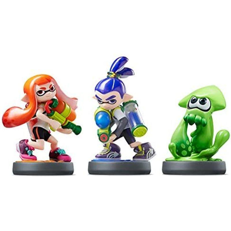 Amiibo スプラトゥーン 全3種セット ガール ボーイ イカ Zkgmu Kz