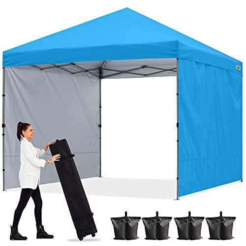 Abccanopy タープテント ワンタッチ サイドシート 横幕2枚付き 3m 2 5m 2m アウトドア シート サンシェルター 日除け 高強度スチールフレーム 3段階調節 キャス 値段が激安