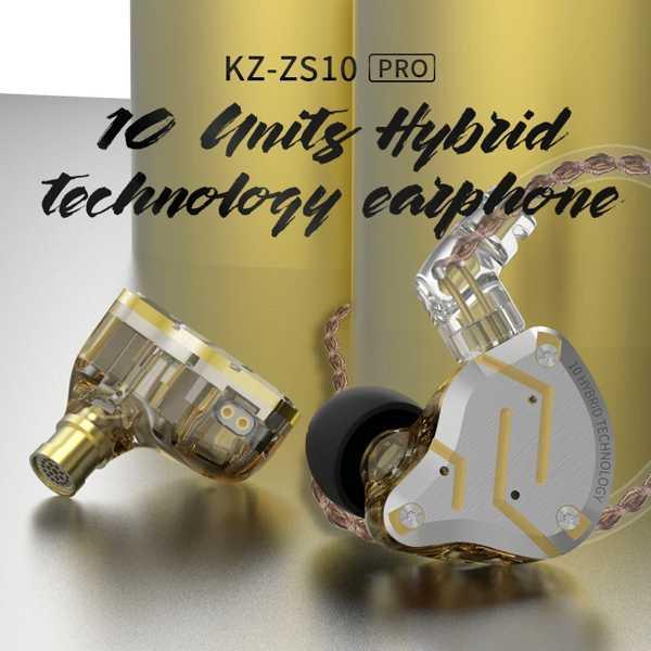 Kz-ハイブリッドHi-Fiヘッドセット 10ドライバー ノイズ抑制 金属ヘッドホン モデルzs10 pro｜filotokyo｜05
