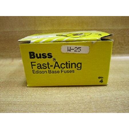 Bussmann　W-25　Plug　Fuse　4)　W25　of　(Pack