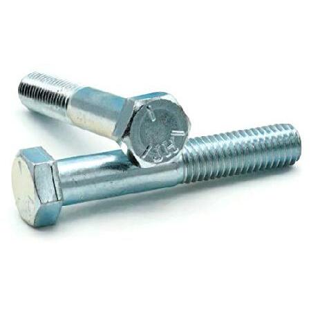 Hex　Cap　Screws　Grade　x　8&quot;-16　PT　Zinc　Qty-100　3-1　2&quot;