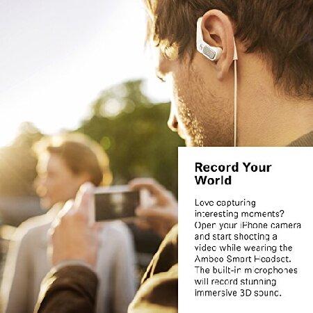 Sennheiser AMBEO Smart Headset (iOS) - Active Noise Cancellation， Transparent Hearing and 3D Sound Recording 