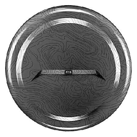 Boomerang　33&quot;　Topographic　Jeep　Rubicon　Back-up　Tire　Cover　JL　Wrangler　Band)　JL　for　Matched　Face　Map　Rigid　(w　Color　＆　Camera)　Vinyl　(Plastic