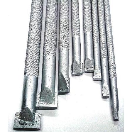 Carbide　tips　Chisel　for　stone　with　Chisel　(4-24mm)　knurled　of　Elite