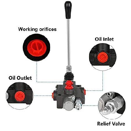 GYZJ　Hydraulic　Flow　Parallel　Control　Double　SAE　GPM　Joystick　W　Acting　Valve　Spool　Smal　Handle　Lever　Loader　Center　Ports　Relief　Adjustable　Tractor　11