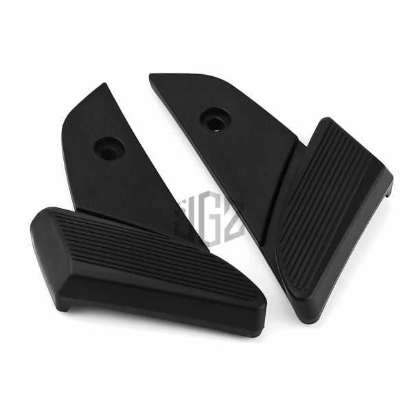バイクabs後部座席旅客ペダルオートバイリアセットフットペグ用ペダルベスパs lx lxv ltアクセサリーペアブラック |  | 02