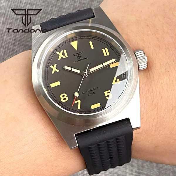 タンドリオ-自動巻き時計 男性用 メンズ 発光ダイヤル 38mm