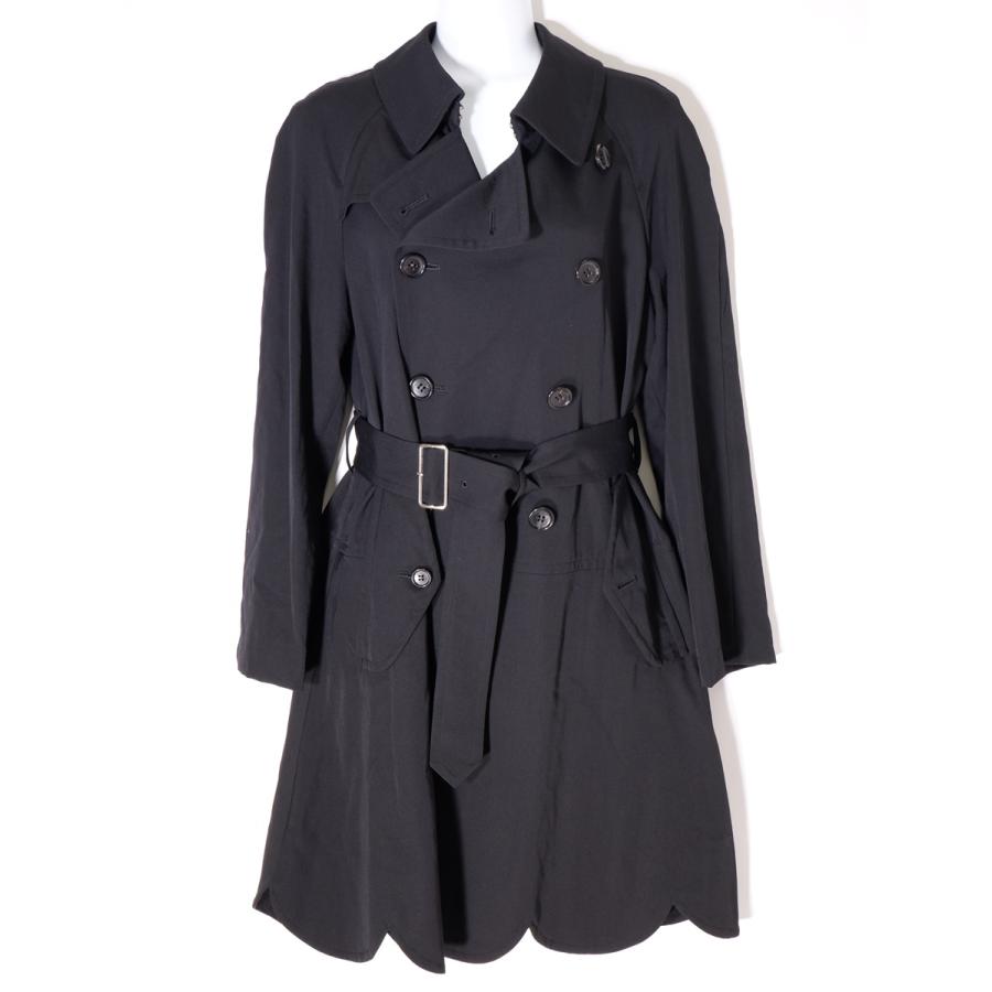 コムコムCOMME des GARCONSコムデギャルソン ウールギャバ スカラップ 