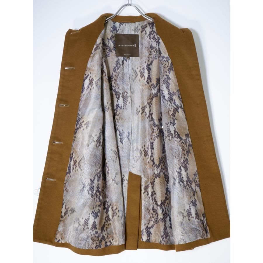 MACKINTOSH ウールコート 英国製 MACKINTOSHマッキントッシュ 英国製ウールカシミヤ Aラインステン