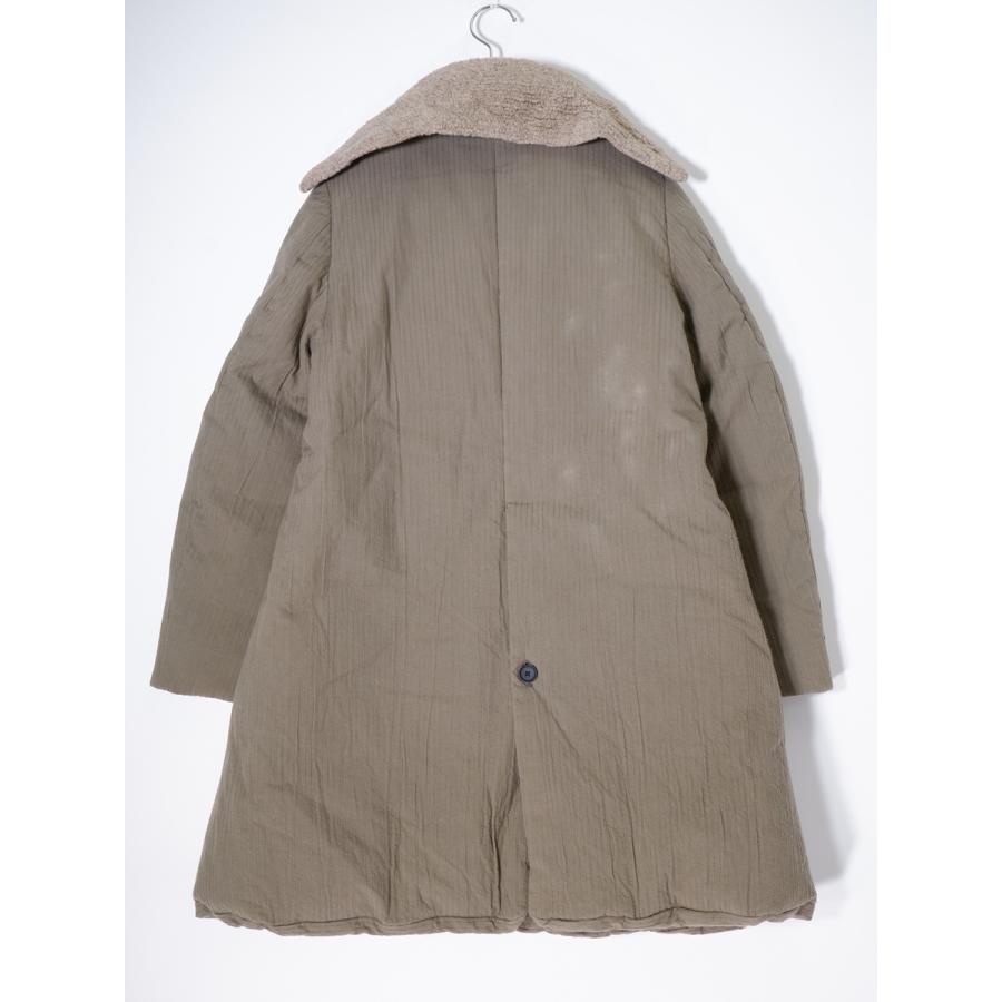 mina perhonenミナペルホネン rain stitch ボア襟ダウンコート  