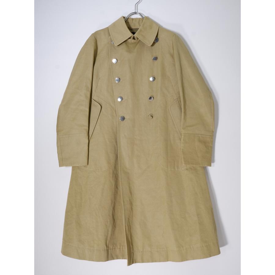 Drawer/ドゥロワー コットン麻ヘンプ シルバーダブルボタンAライン  