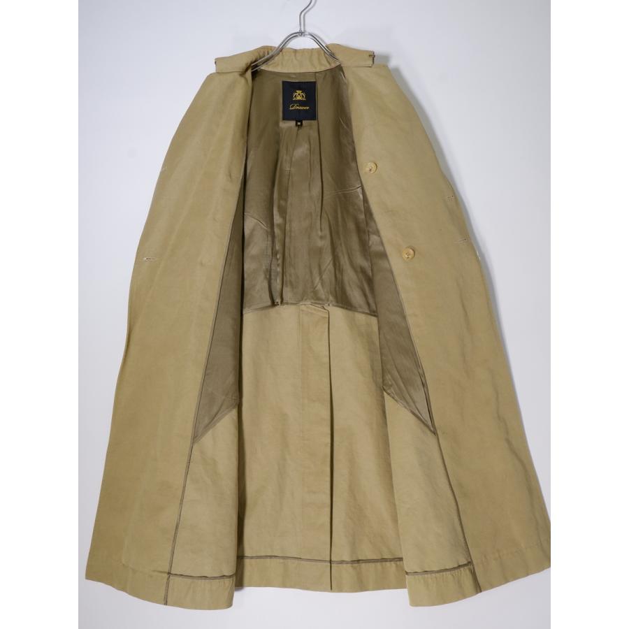 Drawer/ドゥロワー コットン麻ヘンプ シルバーダブルボタンAライン  