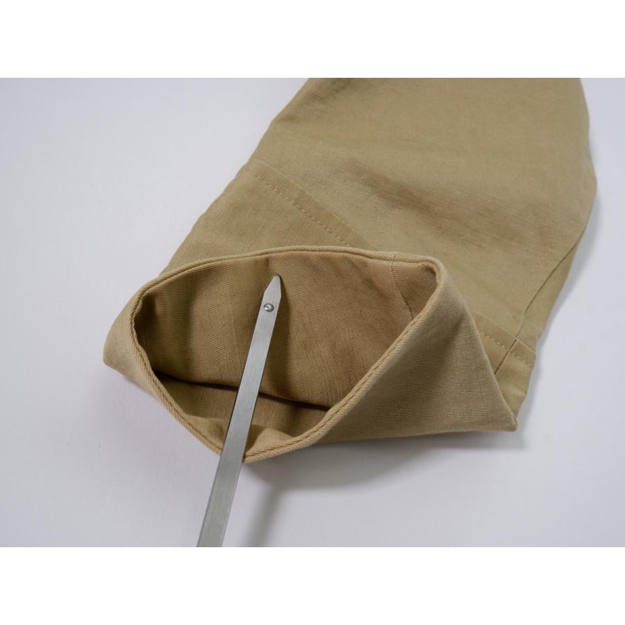 Drawer/ドゥロワー コットン麻ヘンプ シルバーダブルボタンAライン  