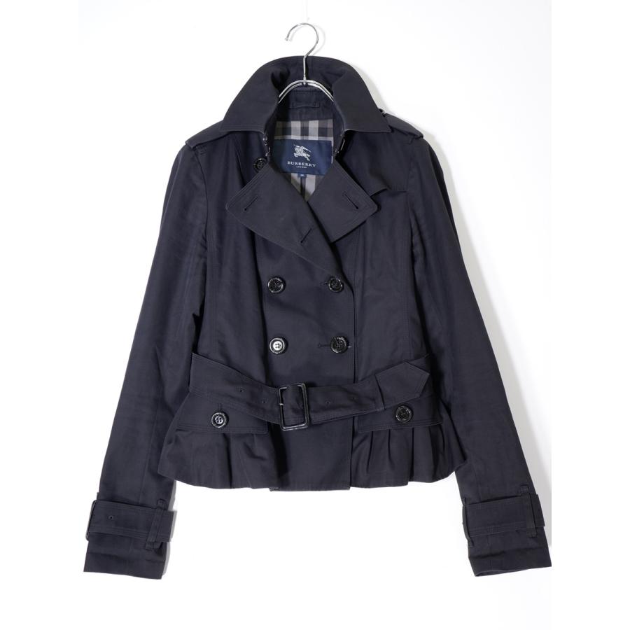 BURBERRY LONDON/バーバリー ロンドン 裏地チェック ペプラムショート  