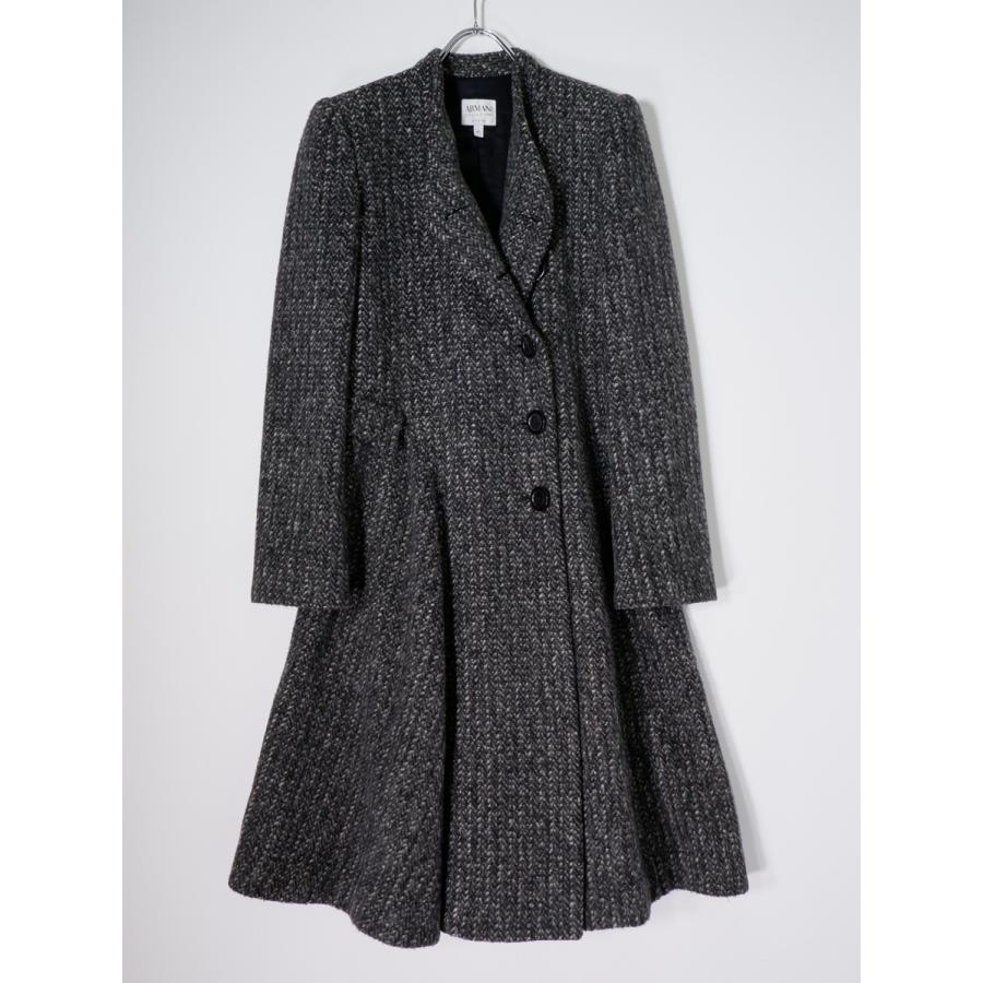 EMPORIO ARMANI グレー コート　L ARMANI COLLEZIONIアルマーニ コレッツォーニ イタリア製 高級ミックス