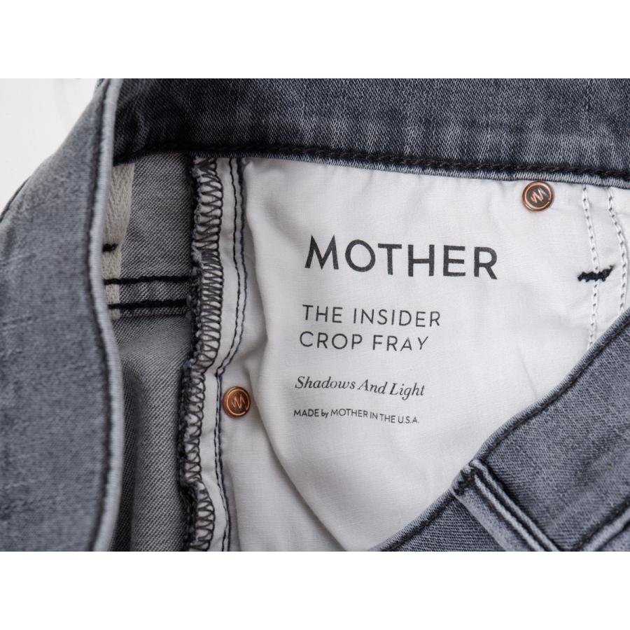 MOTHERマザー THE INSIDER CROP FRAYカットオフデニムパンツ[LDNA64995