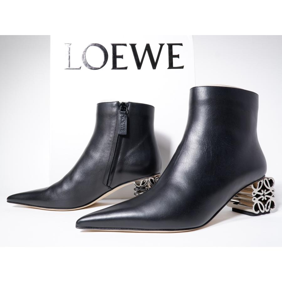 LOEWE/ロエベ 2023SS ANAGRAM HEEL BOOT60アナグラムヒール レザー 
